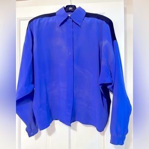 Gorgeous 100% Long Sleeve Silk Blouse